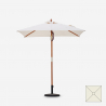 Tuinparasol met centrale houten paal en anti-UV doek 200x150cm Ormond Aanbod