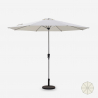 Achthoekige parasol 3x3 m met centrale paal Flamenco Aanbod