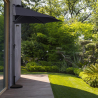 Muurparasol 200 x 150 cm Kailua Black Verkoop