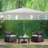 Terras tuinparasol met centrale paal 3x2m Rios Flap Verkoop