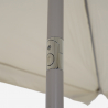 Terras tuinparasol met centrale paal 3x2m Rios Flap Karakteristieken