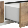Meuble TV salon 200x43cm blanc bois moderne Hatt Wood Choix