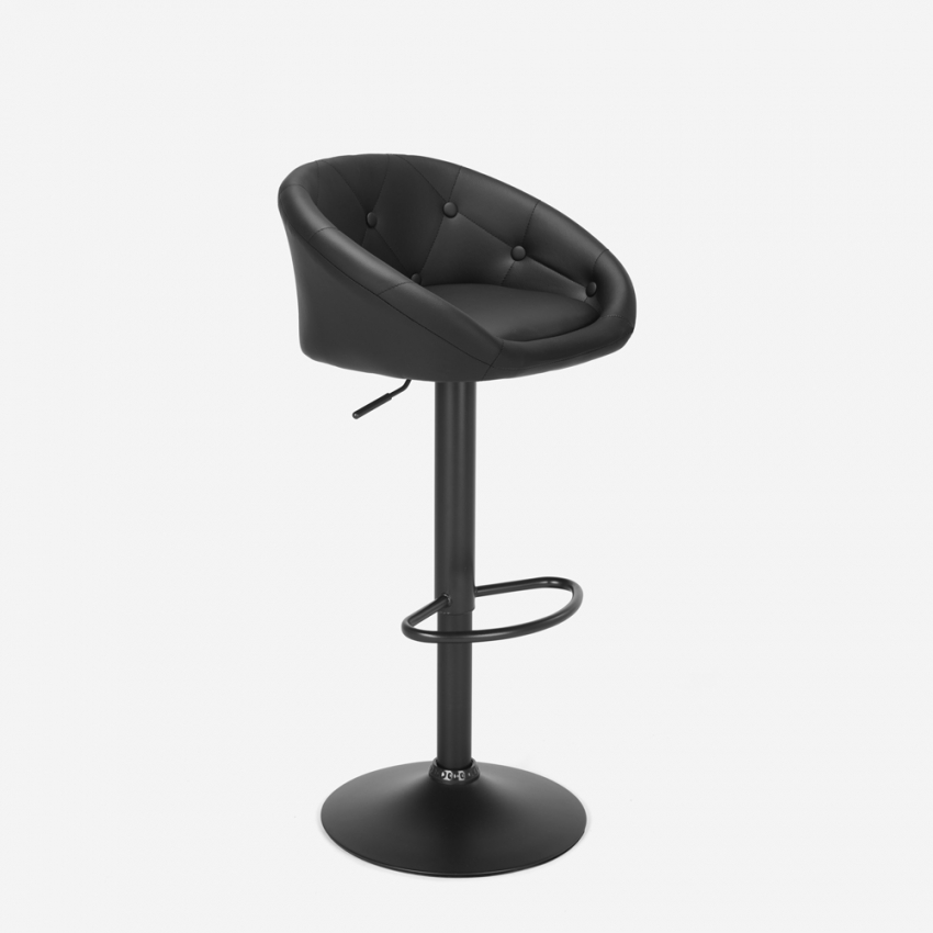 Zwarte modern design draaibare barkruk Tucson Black Edition Aanbieding Zwarte modern design draaibare barkruk Tucson Black Edition Aanbieding