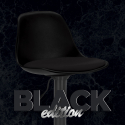 Moderne zwarte design kruk New Orleans Black Edition Aanbod