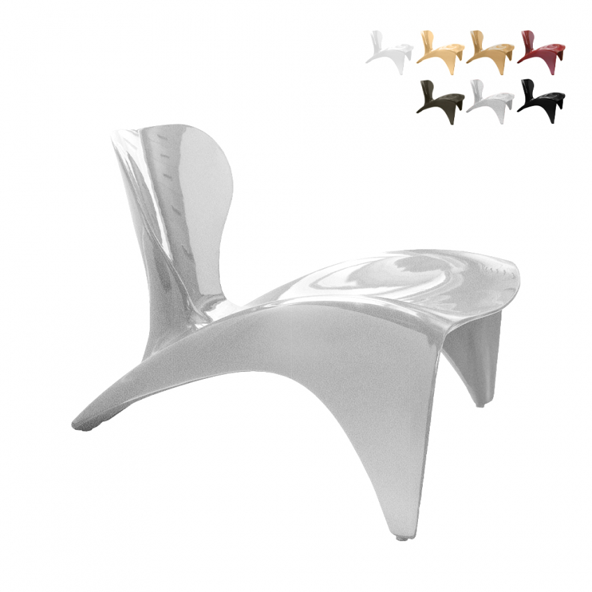 Fauteuil lage stoel design woonkamer modern interieur exterieur Isetta Slide Korting