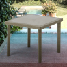 Vierkante polyrotan tuintafel 90x90 cm Grand Soleil Boheme Verkoop