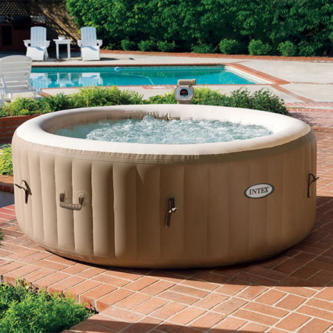 Opblaasbare spa 28404 Intex bubble hydromassage rond 196x71 Aanbieding
