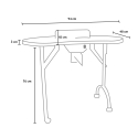 Table pliante portable pour manucure et reconstruction d'ongles Easynails 