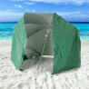 Parasol de plage pliable portable léger aluminium tente 160 cm Piuma 