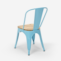 industriële stijl stoelen Lix ontwerp keuken bar staal wood top light Karakteristieken