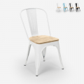 industriële stijl stoelen Lix ontwerp keuken bar staal wood top light Aanbieding