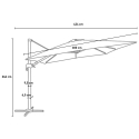 Zweefparasol 3x3 m Padang Aankoop