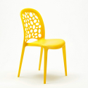 Chaise de cuisine salle à manger et bar empilable Design WEDDING Holes Messina 