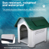 Kleine tot middelgrote hondenkennel in kunststof voor binnen en buiten Ollie Model