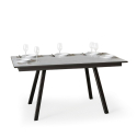 Table à manger cuisine extensible 90x160-220cm design blanc Mirhi Long Offre