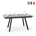 Table à manger cuisine extensible 90x160-220cm design blanc Mirhi Long Vente