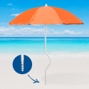 Parasol de plage 180 cm coupe-vent anti UV Prometeo Girafacile 