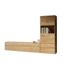 Wand TV meubel woonkamer 3 kasten hout modern design A09 Aanbod