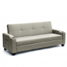 Canapé convertible 2 places clic-clac inclinable en similicuir Ambra Remises