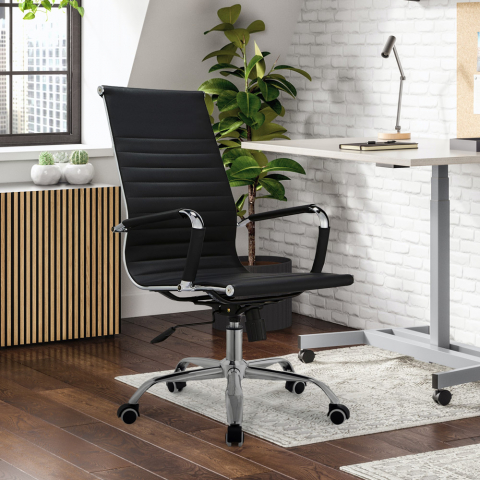 Chaise de bureau ergonomique fauteuil design pivotant réglable Miga A