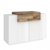 Buffet de cuisine moderne meuble de salon bois blanc Coro Bata Maple Offre