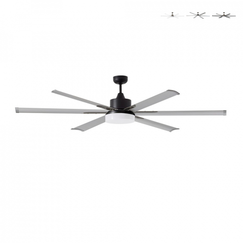 Ventilateur de plafond silencieux 180cm avec lumière LED télécommandée Albatross B