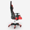 Chaise gaming ergonomique réglable avec coussins et accoudoirs Adelaide Fire Remises
