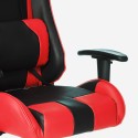 Chaise gaming ergonomique réglable avec coussins et accoudoirs Adelaide Fire Modèle