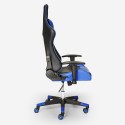 Chaise gaming ergonomique de bureau avec coussins et accoudoirs Adelaide Sky Remises