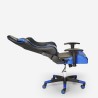Chaise gaming ergonomique de bureau avec coussins et accoudoirs Adelaide Sky Réductions