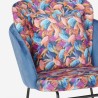 Chaise à bascule de salon fauteuil moderne coussin Botanika Réductions