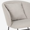 Moderne houten schommelstoel fauteuil met kussentje Houpa Kortingen