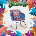 Chaise à bascule de salon fauteuil moderne coussin Botanika Offre
