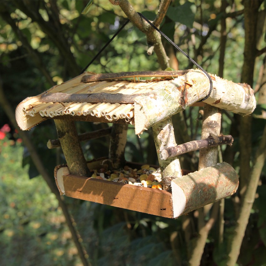 Mangeoire en bois Bistrot pour oiseaux