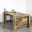 Table à manger extensible  en bois 90x51-300cm Pratika Wood Dimensions