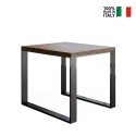Table de cuisine salle à manger extensible 90x90-180cm Tecno Libra Noix Vente