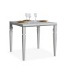 Uitschuifbare klassieke witte tafel 90 x 90-180 cm keuken Impero Libra Aanbod