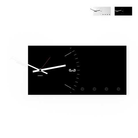 Magnetische Whiteboard Organizer Sleutelhanger Wandklok Clock&More