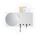 Miroir mural porte-clés, organisateur ardoise magnétique Mirror&More Réductions