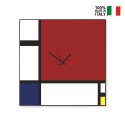 Horloge murale design moderne tableau magnétique Mondrian Vente