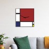 Horloge murale design moderne tableau magnétique Mondrian Promotion