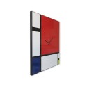 Horloge murale design moderne tableau magnétique Mondrian Remises