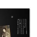 Horloge murale design S-Enso avec tableau magnétique et calendrier horizontal Choix