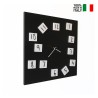 Horloge murale carrée 50x50cm design moderne avec chiffres magnétiques Changing Offre