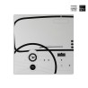 Horloge murale tableau magnétique porte-clés design moderne Cinquino Promotion