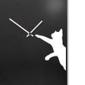 Horloge murale verticale 30x100cm tableau magnétique design moderne Cat Modèle