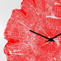 Horloge murale carrée design moderne minimaliste Tree of Life 