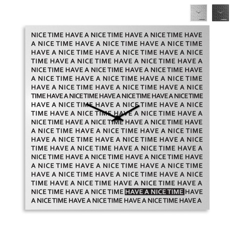 Horloge murale 80x80cm design moderne tableau magnétique Nice Time Big