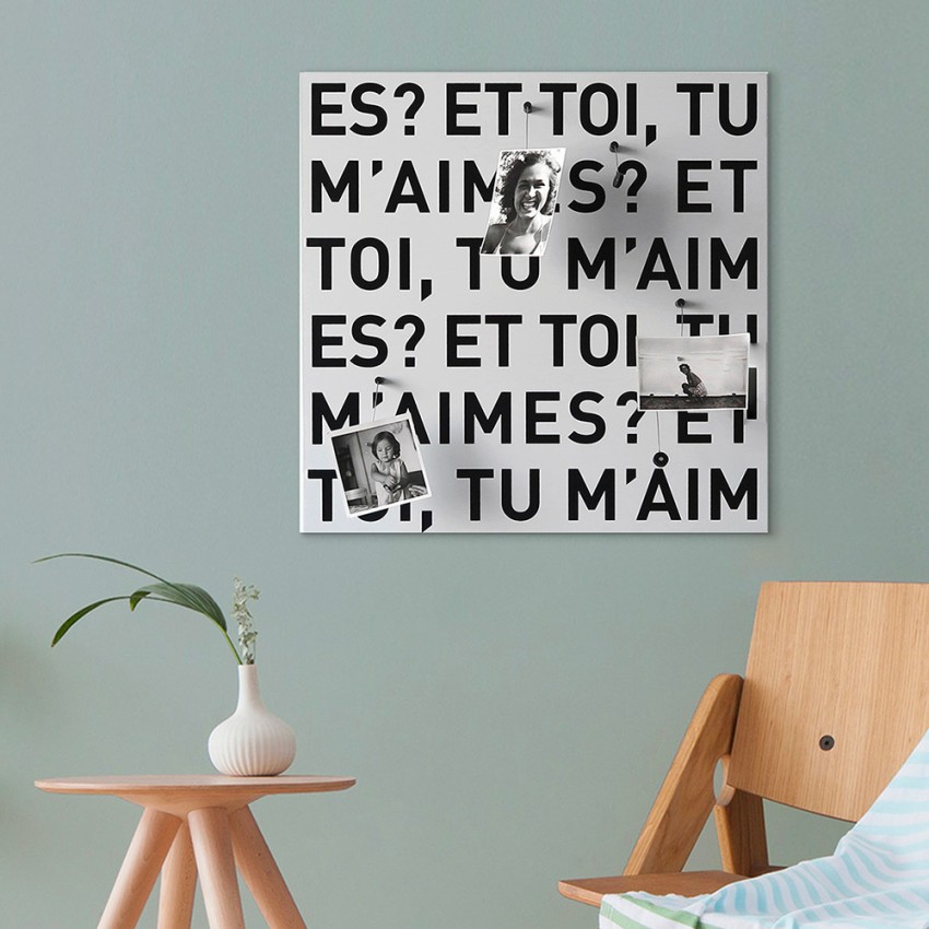 Tableau magnétique mural décoratif romantique Et-toi, tu m'aimes? Promotion Tableau magnétique mural décoratif romantique Et-toi, tu m'aimes? Promotion