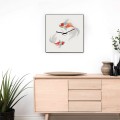 Japanse wandklok met modern design en Koi-vissen. Aanbieding